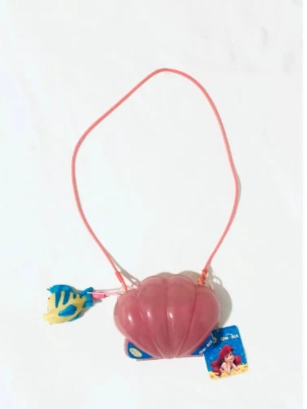 Disney on Ice Little Mermaid Plastic Shell Purse with Flounder Charm